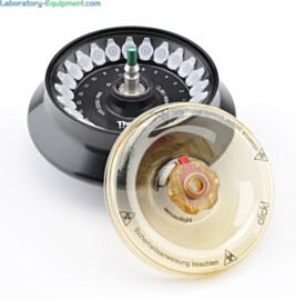 Designed to hold the sample containers at a constant angle relative to the central axis.  |  1717-13 displayed