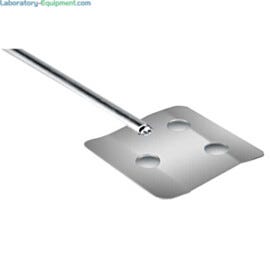 316 stainless steel paddle with flat holes for gentle, low to mid speed mixing fits OS-20L and OS-40L Overhead Stirrers by Benchmark Scientific; IPS2050-P-S3  |  6927-36 displayed