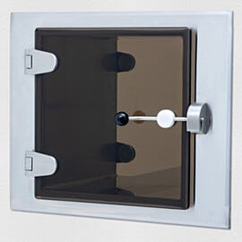 Bronze tempered glass pass-through window helps block UV rays, reducing glare and lowering cooling costs | 9999-BronzeTempGlass displayed