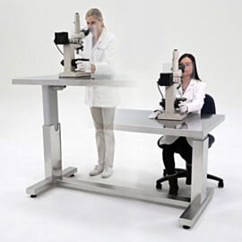 ErgoHeight® tables provide a 15" range of vertical motion; all-stainless steel construction for  |  3504-00A displayed