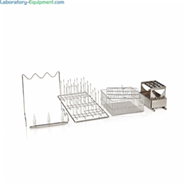 Labconco FlaskScrubber Starter Kit #4577200 includes: 24-pace pipette insert, graduated cylinder insert, utensil basket w/ cover, 48-pin insert and upper rack  |  6921-89 displayed