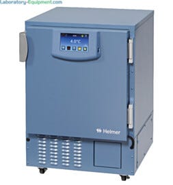 Energy-efficient iLR105-GX Lab ADA Undercounter Refrigerator by Helmer Scientific in 5.3 cu. ft. model with Advanced iC3 interface  |  6707-17A displayed