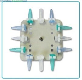 H1000-MR-T15H MAGic Clamp Tube Rack for 12 x 1.5/2.0ml tubes, horizontal by Benchmark Scientific compatible with MAGic Clamp platform for use with Incu-Shaker m  |  2823-27 displayed