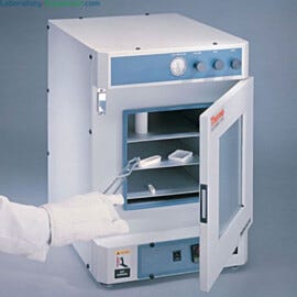 The Lindberg Blue vacuum oven provides an inert atmosphere for use in heating, drying, curing and outgassing sensitive or reactive samples | 3703-49 displayed