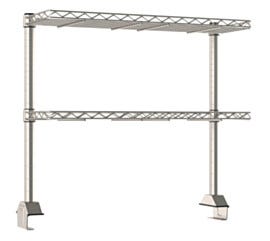 Engineered to optimize workspace efficiency and organization the 2 included shelves keep frequently used items within reach and off the work surface  |  1542-40 displayed