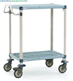 Antimicrobial MetroMax Q unit with 2 corrosion proof shelves, posts and handles  |  1403-08 displayed