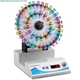 Rotating Mixer by Benchmark Scientific features an alternating-reverse mode for vigorous mixing applications; accepts 12 x 50 ml, 20 x 15ml or 48 x 2.0ml tubes | 2808-03 displayed