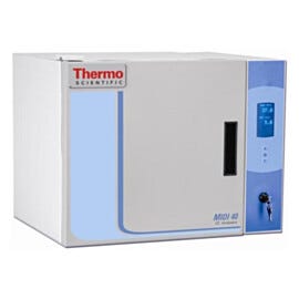 Midi™ 40 CO2 Incubator ideal for single user applications in limited lab spaces; coved SS interior and includes 4 shelves  |  3615-78 displayed