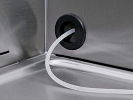 Shown: Vacupass installed in the interior wall of a biosafety cabinet  |  4642-49 displayed