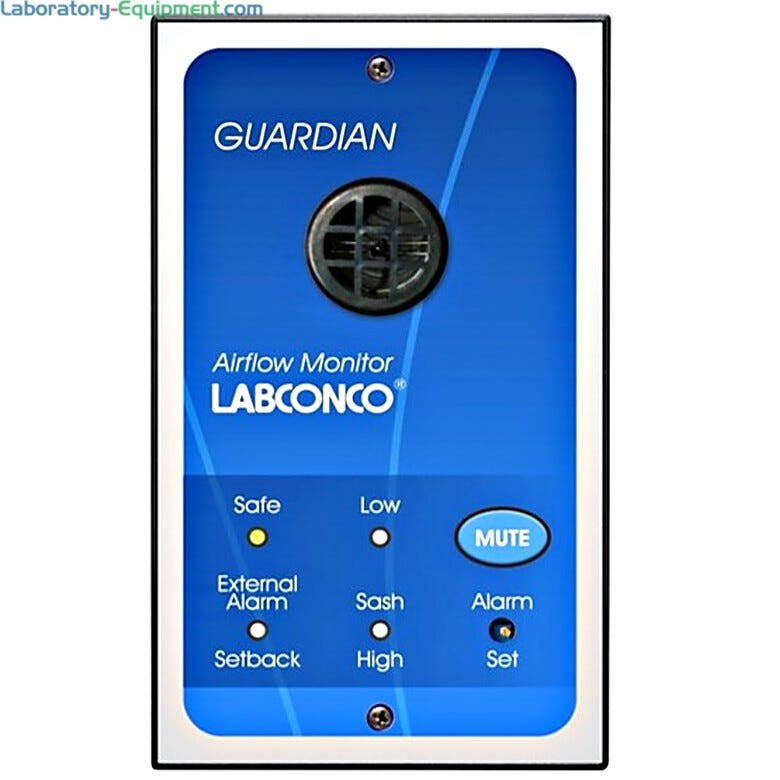 100-115V Guardian Digital Airflow Monitor with a 30 to 250 fpm by Labconco for use with Protector Premiere, XStream and XL fume hoods  |  3646-96 displayed