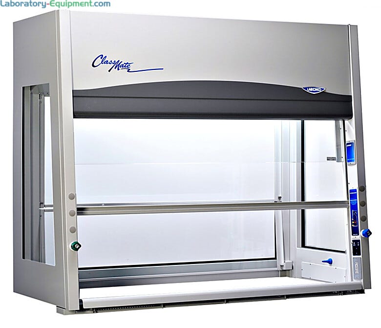 Protector ClassMate from Labconco features clear view panels along the sides, back and front for enchanced visibility  |  3645-05A displayed