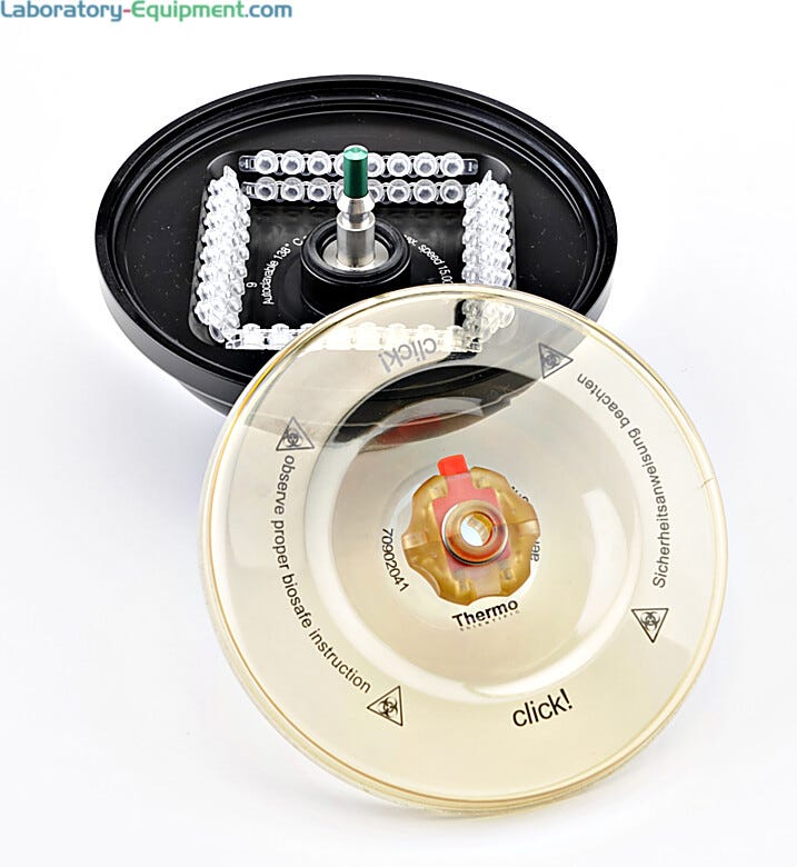 Designed to hold the sample containers at a constant angle relative to the central axis. | 1717-15 displayed