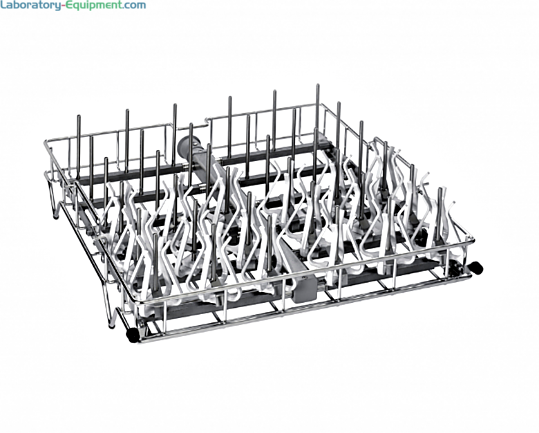 304 Stainless Steel Upper Spindle Rack #4668500 by Labconco for use with FlaskScrubber and FlaskScrubber Vantage glassware washers | 6927-42 displayed