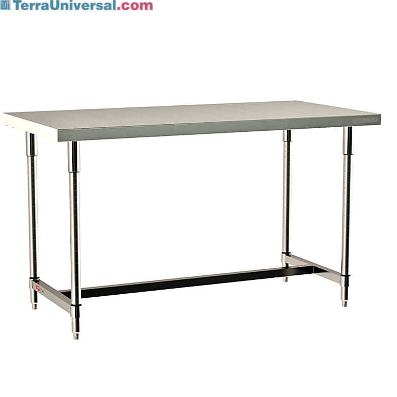 316 Stainless Steel TableWorx Work Tables with 304 SS Legs and I-Frame by Metro ideal in cleanrooms and biopharma applications; sizes and mobile options