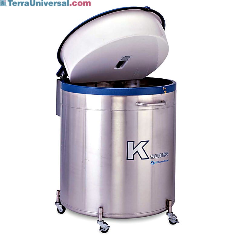 38K cryogenic storage units pack 590L of storage capacity into a single, space-efficient unit | 6900-65 displayed