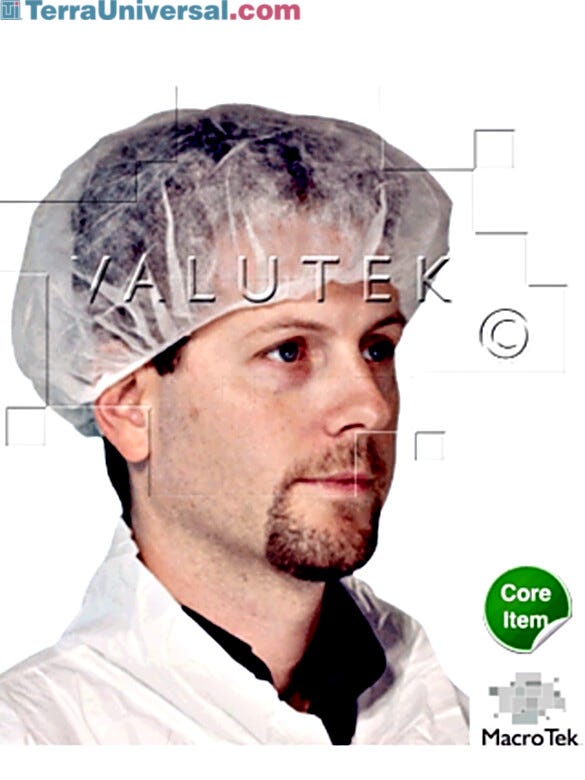 Latex-free bouffant cap.  |  5605-66 displayed