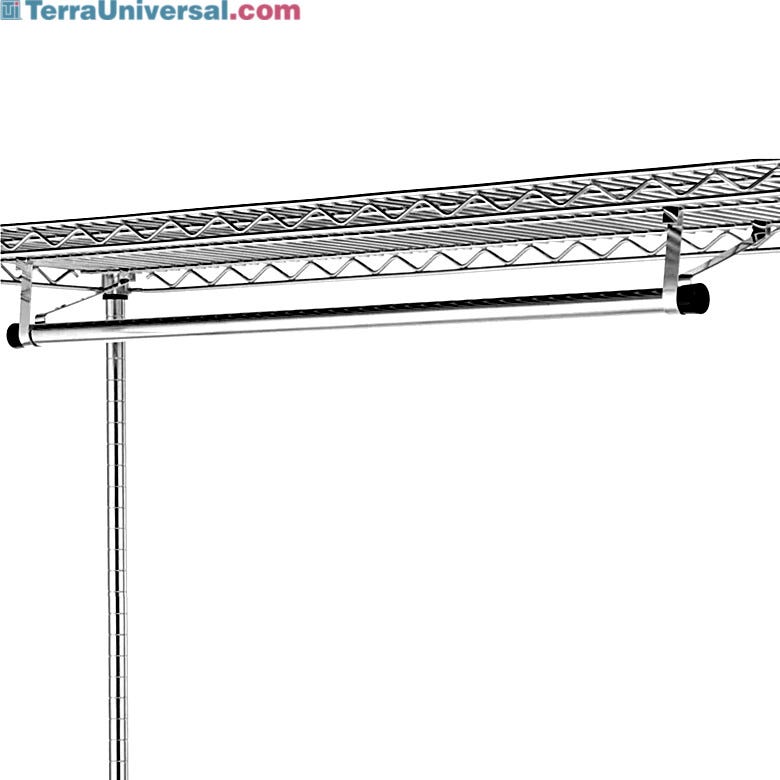 72 Inch Garment Hanger Tube Brackets 18 Inch Wide Shelves