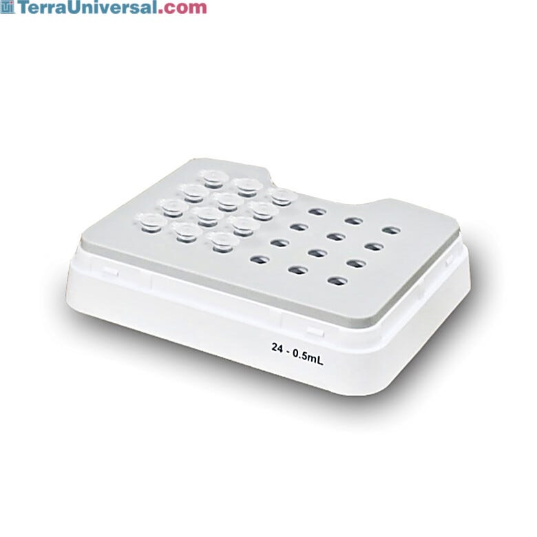 Block, 24x0.5ml (2,000 rpm) for temperature control from 0 to 105°C for use with MultiTherm Touch Shaker; compatible with optional H  |  5323-61 displayed