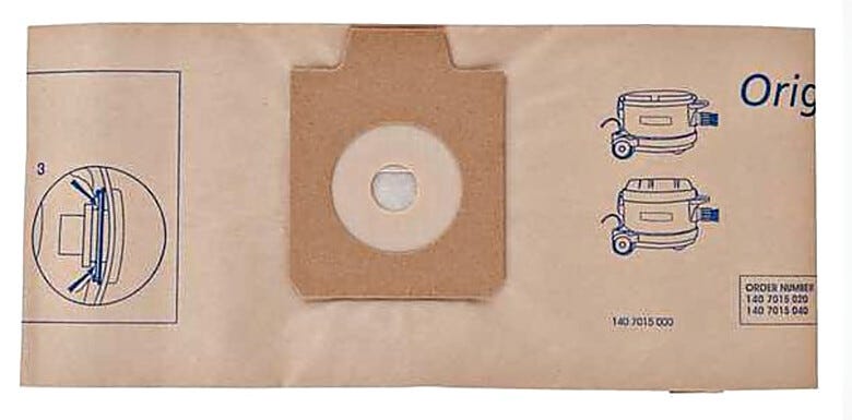 Non-reusable paper bag for dry contents | 1001-01 displayed
