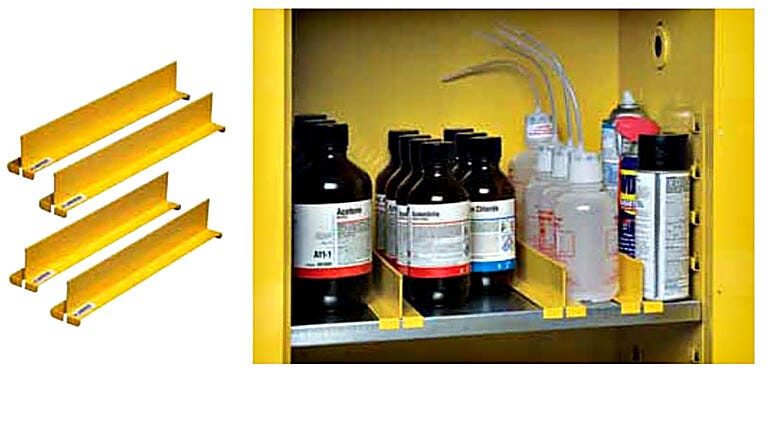 Shelf dividers customize storage space | 1618-61 displayed
