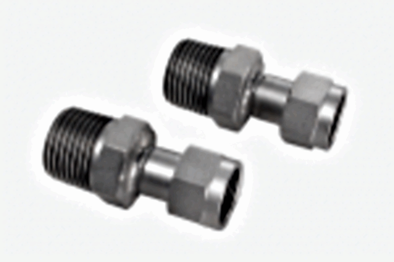 Two adapters M16x1 female to NPT 1/2