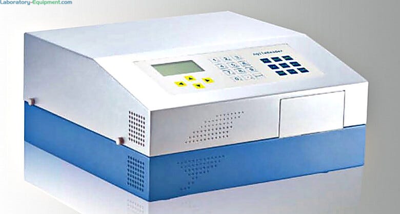 AgileReader ELISA Plate Reader for 96-well types with a built-incubator and shaker | 8000-54 displayed