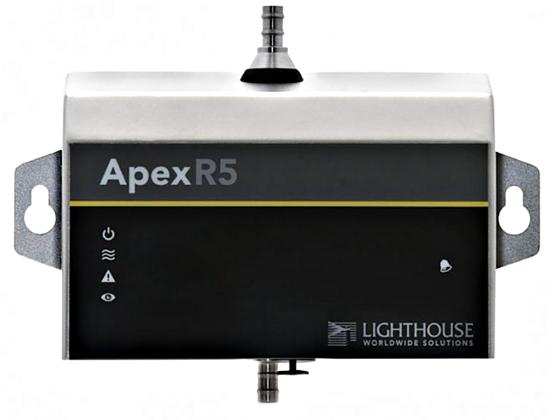 2-channel real time monitoring system with 0.5 and 5.0 μm channel sizes and a 1 CFM flow rate with risk mitigation feature ideal for GMP regulated industries  |  1510-47 displayed