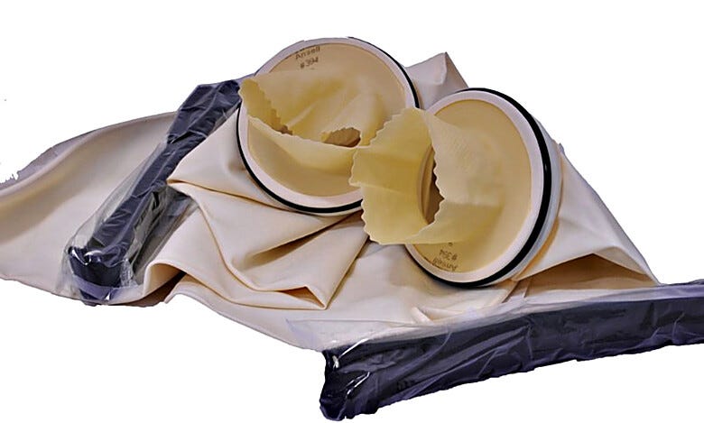 Bactron Sleeve Assembly Size 9 Large Cuffs for Ergonomic Arm Port Doors  |  3901-02 displayed