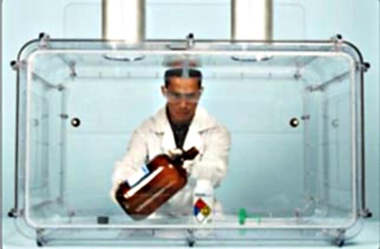 Clear polycarbonate fume hood. | 3308-24 displayed