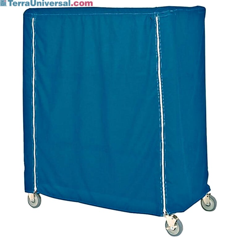 Blue vinyl cart cover for large carts  |  1533-28 displayed