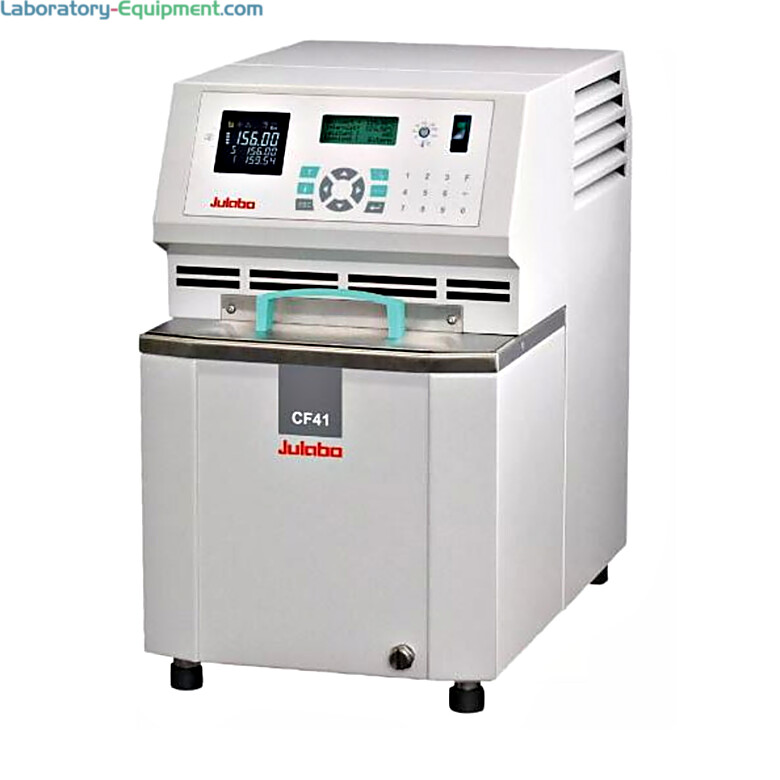 High-Tech CF41 Cryo-Compact Circulator by Julabo with a -40°C to +200°C temperature range, a 5.5L capacity, and up to 26L/min flow rate for demanding applicatio  |  2540-07 displayed