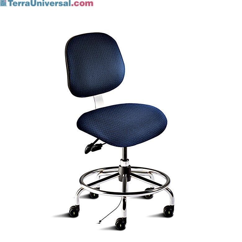 Biofit Elite Series Navy Desk Chair, Ergonomic, 18
