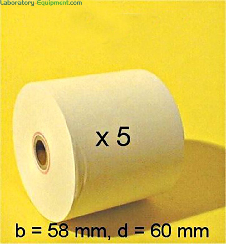 Cleanroom printer paper roll used with Sartorius printers, 5 rolls at 50m each  |  5701-78 displayed