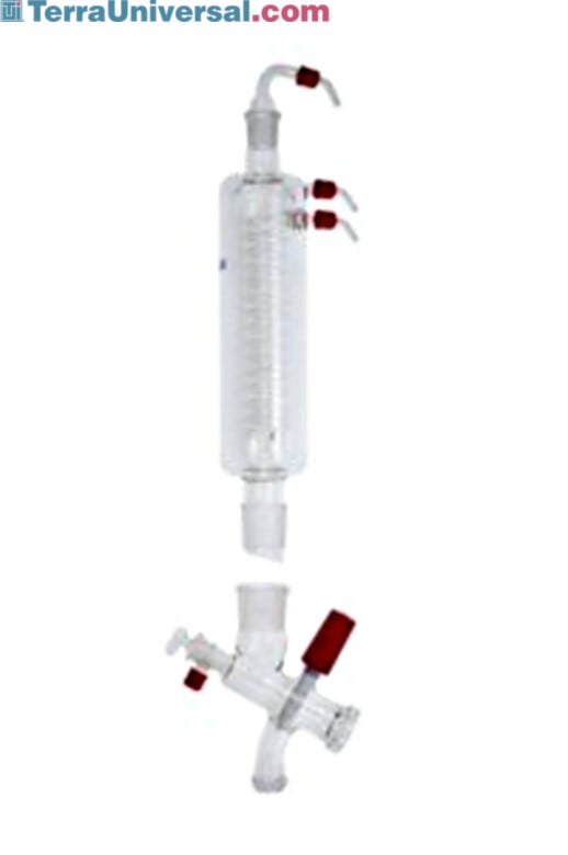 Vertical condensers, vertical-intensive condensers with manifold and dry ice condensers efficiently feed solvent | 6924-30 displayed