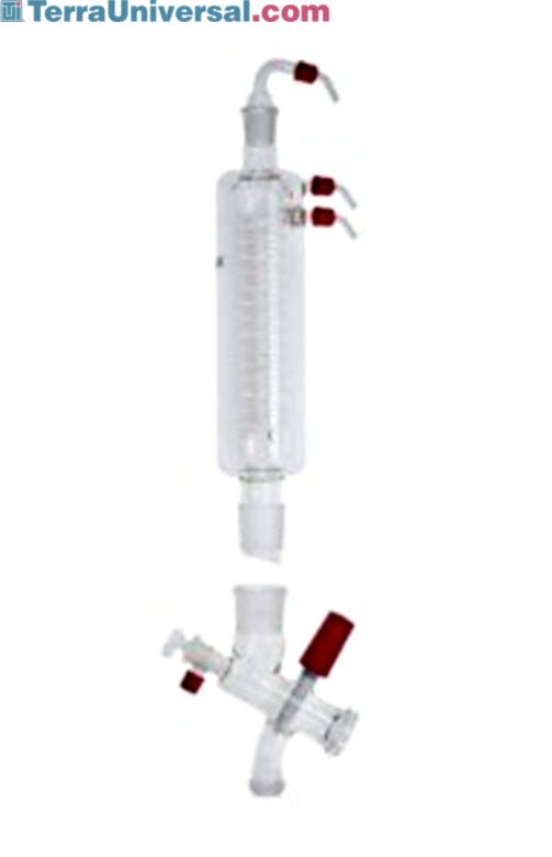 Vertical condensers, vertical-intensive condensers with manifold and dry ice condensers efficiently feed solvent | 6924-32 displayed