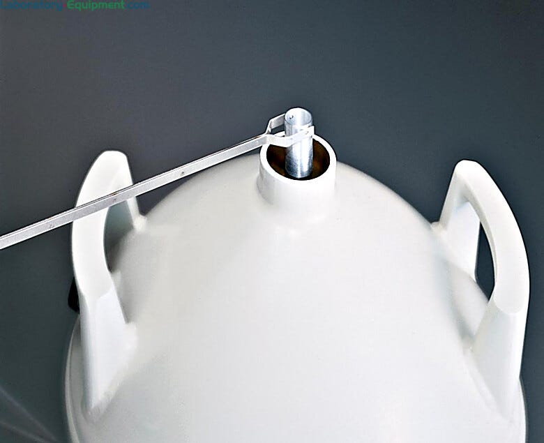 Remove small amounts of liquid nitrogen using Transfer Vessel Dipper | 4901-46 displayed