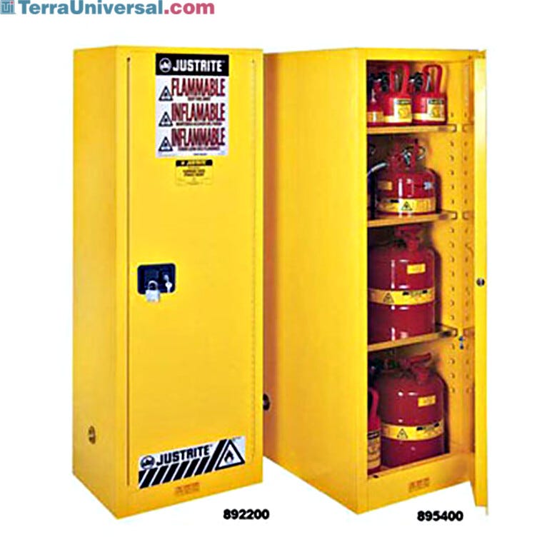 Sure-Grip EX deep SlimLine safety cabinets provides OSHA-, NFPA-compliant protection and containment of flammable materials  |  1618-21 displayed
