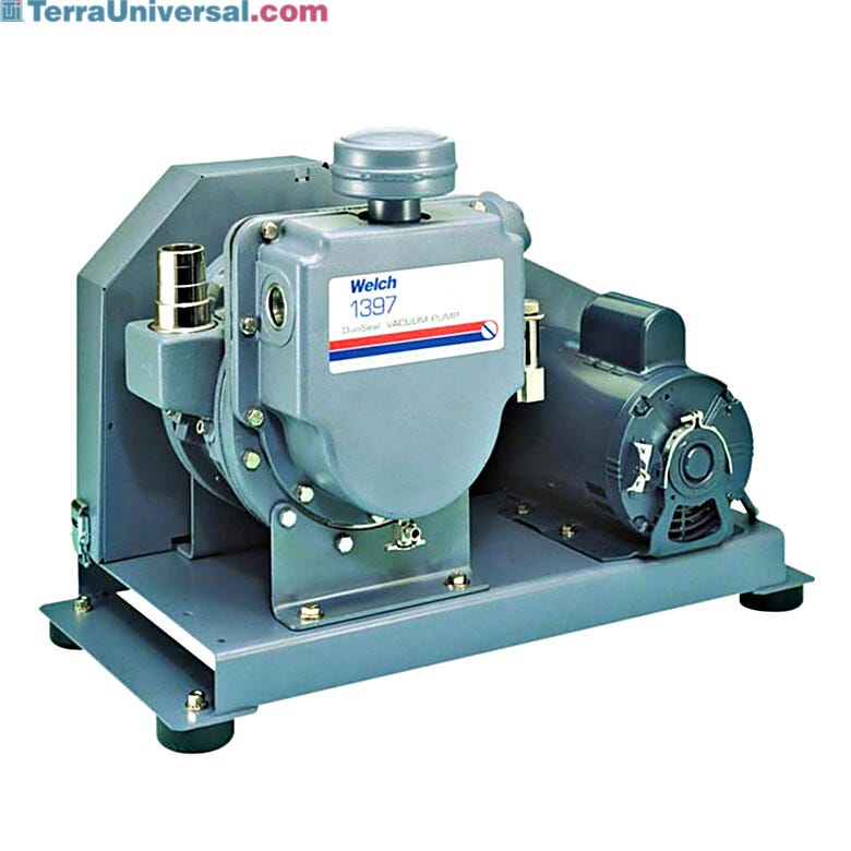 Welch 1397 Duoseal vacuum pump, belt-driven, oil-seal  |  7906-21 displayed