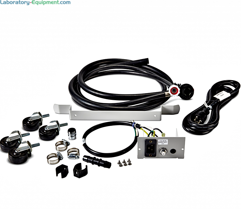 230V Freestanding to Mobile Conversion Kit enables washers to be plugged into a 20A electrical wall outlet and connected to a standard lab sink faucet, 4596111 | 6921-96 displayed