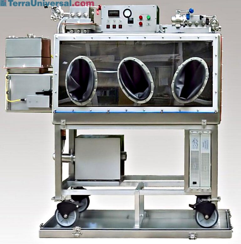 SEA-III Class III Biological Safety Cabinet 3 Port Glovebox | 5607-26 displayed