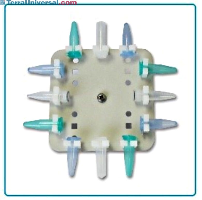 H1000-MR-T15H MAGic Clamp Tube Rack for 12 x 1.5/2.0ml tubes, horizontal by Benchmark Scientific compatible with MAGic Clamp platform for use with Incu-Shaker m | 2823-27 displayed