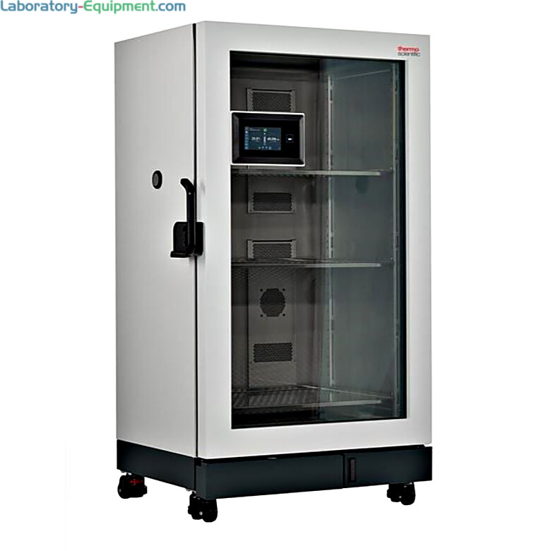750L Glass Door Heratherm Incubation, Stability, Light and CO2 Chambers by Thermo Fisher Scientific for easy viewing of samples; 21 CFR Part 11 compliant  |  1410-PP-12 displayed