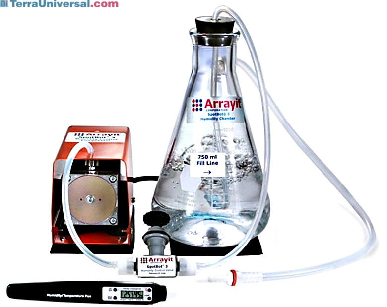 Allows humidification of the internal instrument chamber from ambient to 80% relative humidity  |  3031-15 displayed