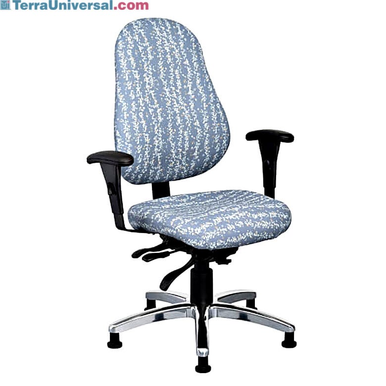 The Intensive Plus chairs feature a large, tall, contoured and molded ergonomic backrest with lumbar support and executive tilt control (medium model shown with  |  2807-81 displayed