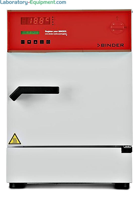 Stackable KB 23 Refrigerated Incubator with a compressor cooling unit, APT.line chamber technology and 0 °C to 100 °C temperature range for microorganism storag  |  2828-37 displayed