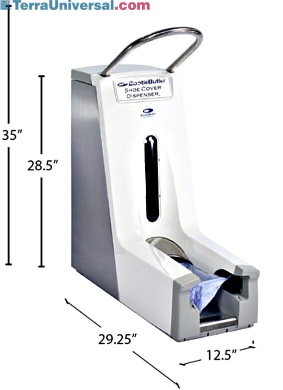 Automatic Shoe Cover Dispenser  |  3619-00 displayed
