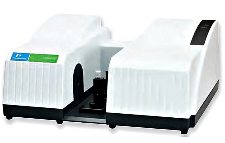 LAMBDA 465 UV/Vis Spectrophotometer with a 1nm resolution captures a full spectrum of light in 20 seconds ideal for high-end research | 5103-00 displayed