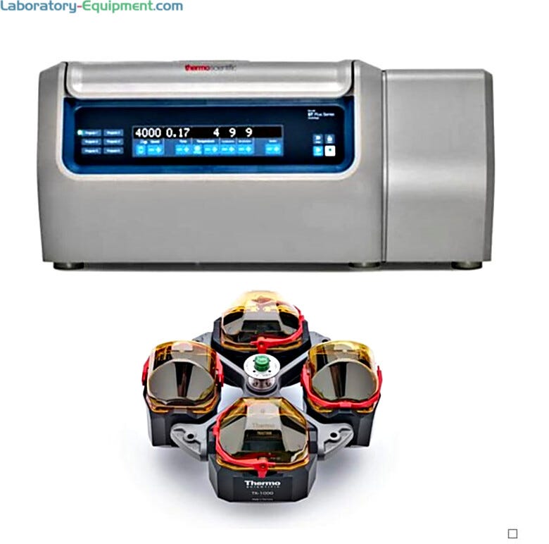 4L Benchtop Megafuge ST4 R Plus Refrigerated Centrifuge Packages by Thermo Scientific with TX-1000 rotor, lids and adapters for cell culture and blood tubes