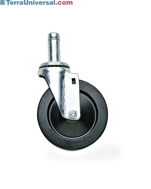 MetroMax Resilient Wheel Tread Swivel Stem Caster  |  1541-55 displayed