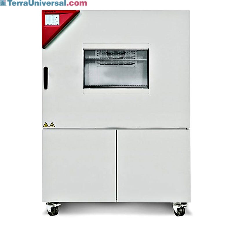 MK 240 Dynamic Climate Chamber by BINDER Worldwide with 50 mm access port and silicone plugs, 8.0 model for cyclical temperature tests  |  1410-20 displayed